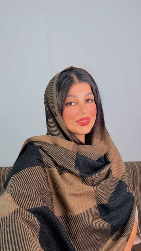 شال بافت وارداتی چارخونه مدل 2