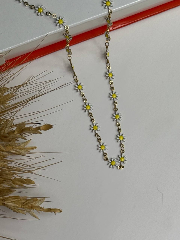 گردنبند آویز طرح گل