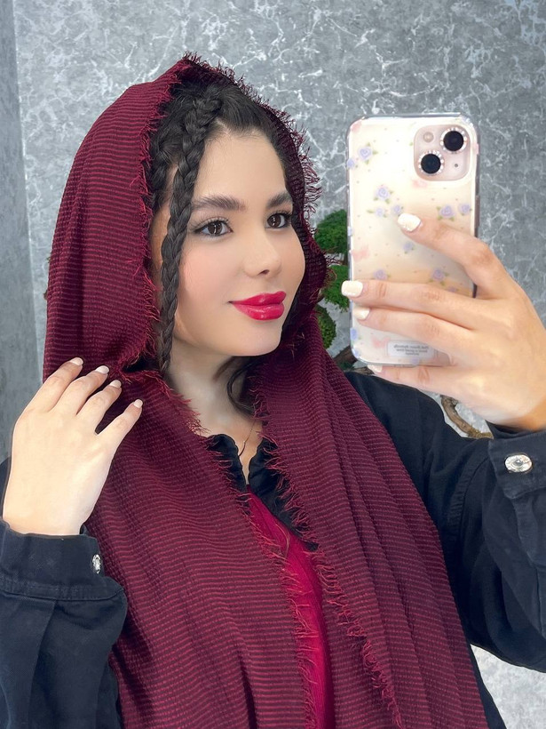 شال لبه ریش دار بارنو کد03