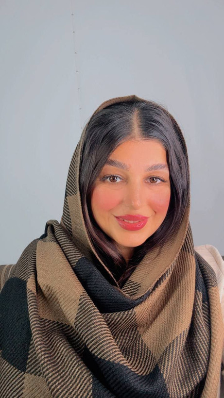 شال بافت با رنگبندی جذاب