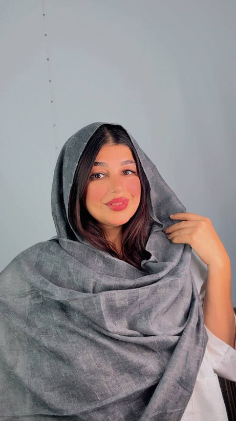 شال مجلسی چهارخونه محو