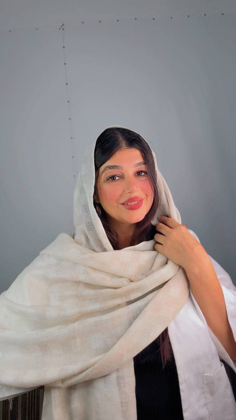 شال مجلسی چهارخونه محو