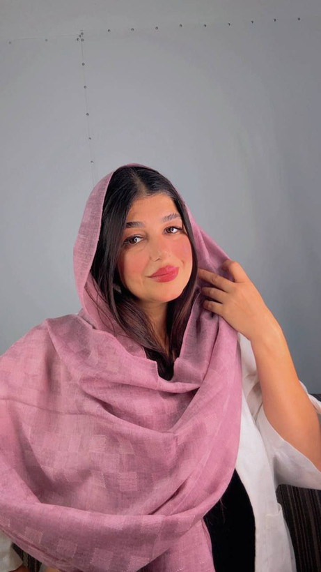 شال مجلسی چهارخونه محو