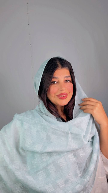 شال مجلسی چهارخونه محو