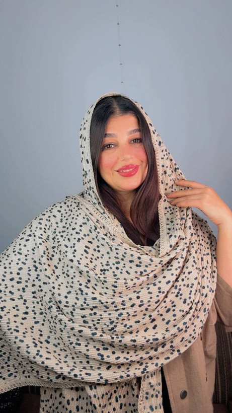 شال برشکا لبه حاشیه دار