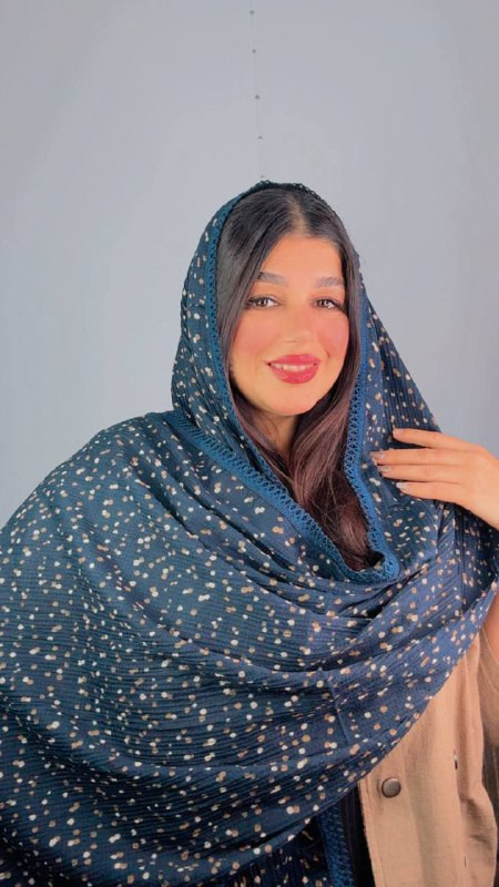 شال برشکا لبه حاشیه دار
