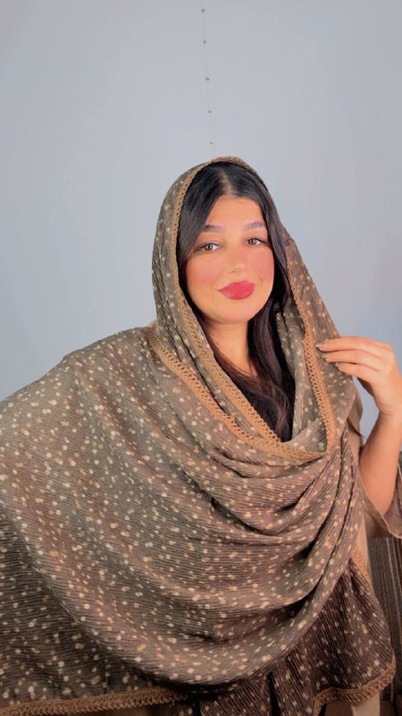 شال برشکا لبه حاشیه دار