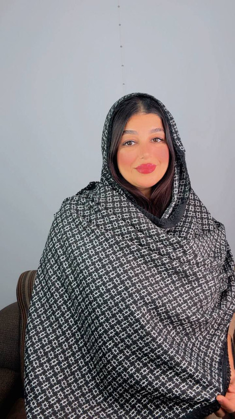 شال برشکا وارداتی لبه دانتل