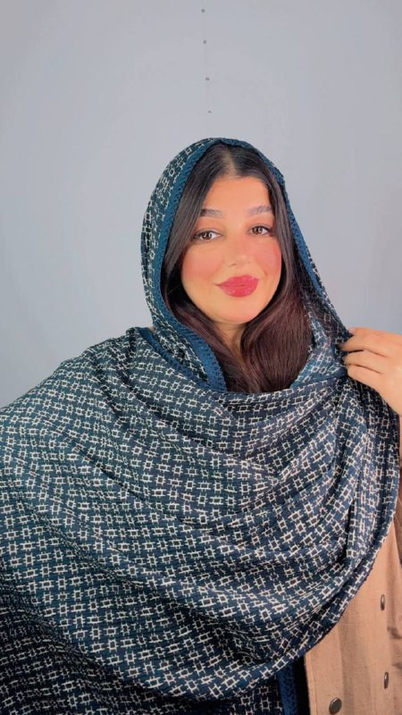 شال برشکا وارداتی لبه دانتل