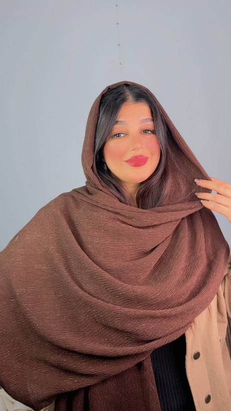 شال پلیسه شاین دار